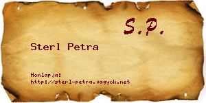 Sterl Petra névjegykártya